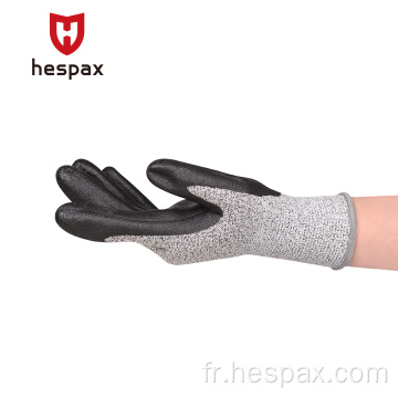 HESPAX CUT Résistant Niveau 5 Gants de protection Forage